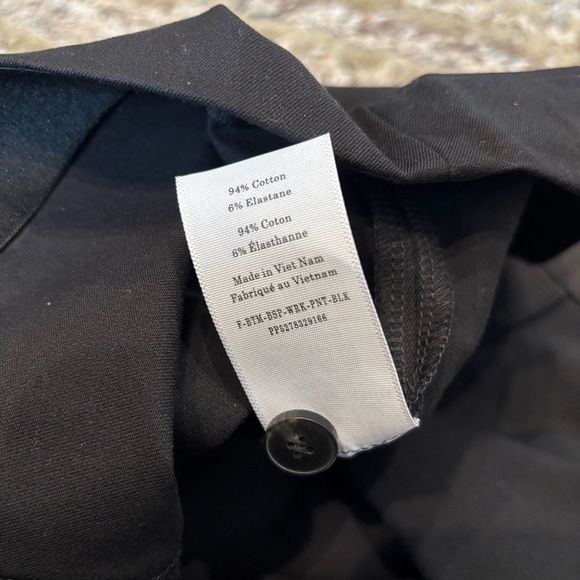 NWT Everlane Curvy Pant Side Zip Pull On Pants In Black Size 14 - Picture 13 of 13